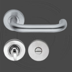 KD100/WC/SS Rounded Roses Lever Handle