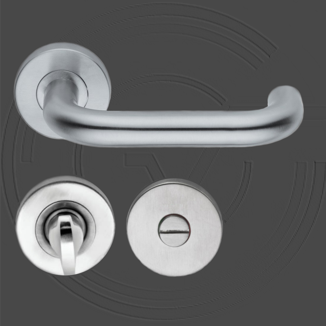 KD100/WC/SS Rounded Roses Lever Handle