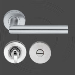 KD110/WC/SS Rounded Roses Lever Handle