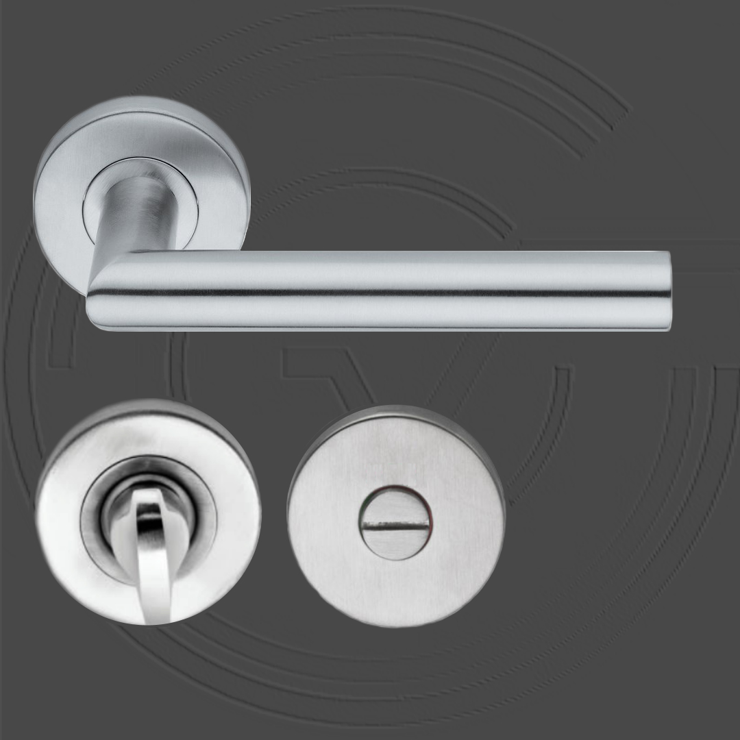 KD110/WC/SS Rounded Roses Lever Handle