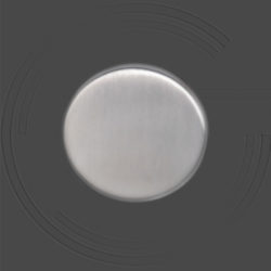 KD140/BL/SS Rounded Escutcheon