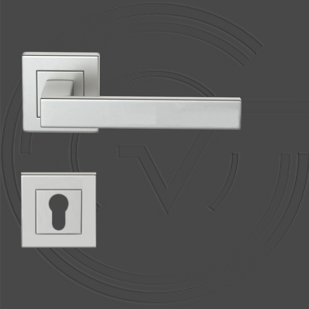 KD200/PZ/SS Square Roses Lever Handle