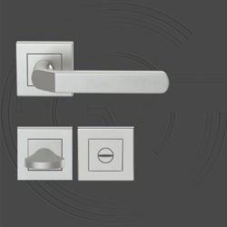 KD201/WC/SS WC Square Roses Lever Handle