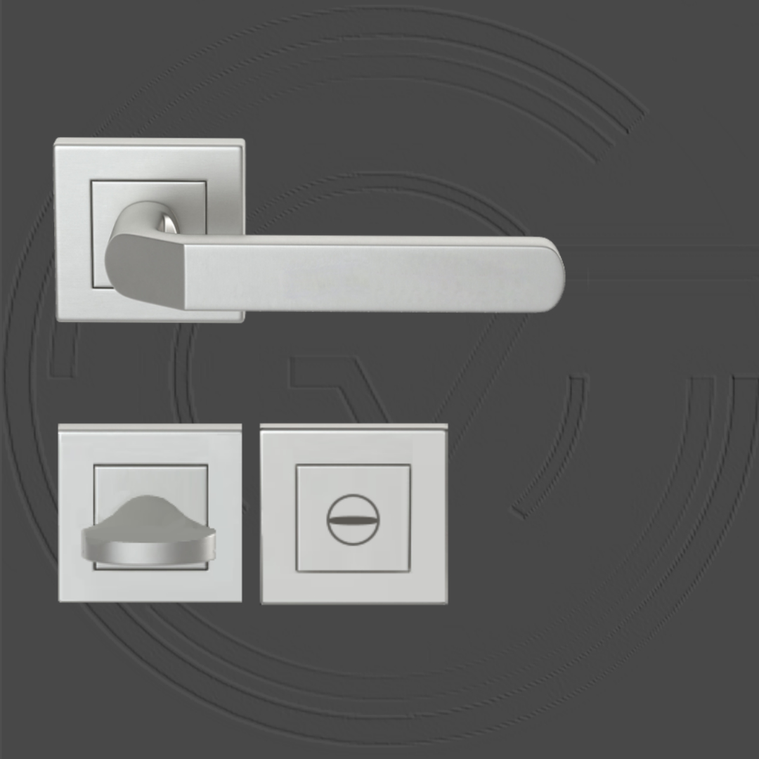 KD201/WC/SS WC Square Roses Lever Handle