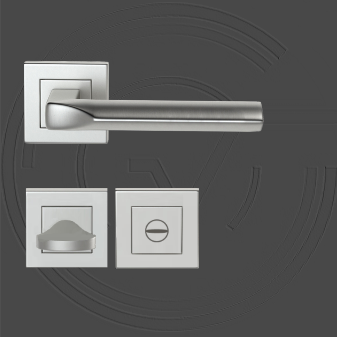 KD202/WC/SS Square Roses Lever Handle