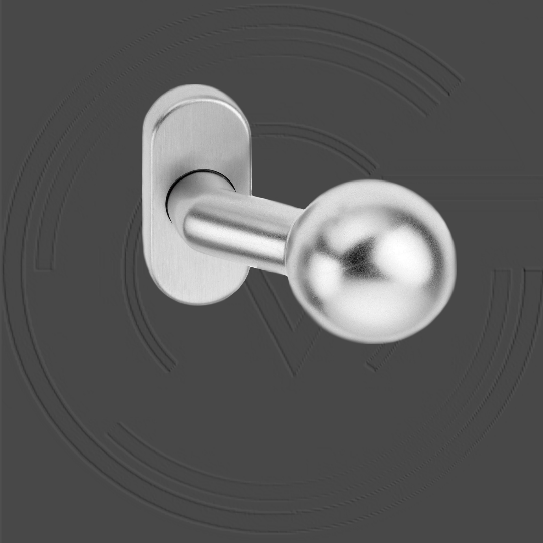 KD320/SS Oval Roses Knob Handle