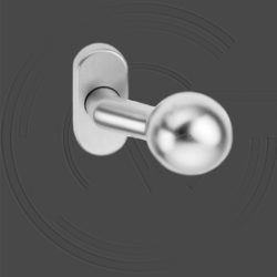 KD320/SS Ручки кнобы на овальной розетке